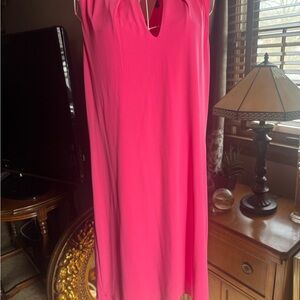 Kut from the Kloth Vibrant Pink Midi Dress
